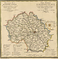 Генеральная карта Московской губернии. 1821 г. Генеральная карта Смоленской губернии с показанием почтовых и больших проездных дорог, станции и расстояния между оными верст. Сочинена по новейшим и достоверным сведениям, в Санкт-Петербурге 1821 года.