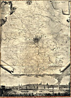 План Царствующаго Града Москвы с показанием лежащих мест на тритцать верст округ. 1766 г.
